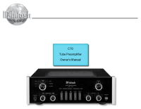 McIntosh C70 - Owners manual